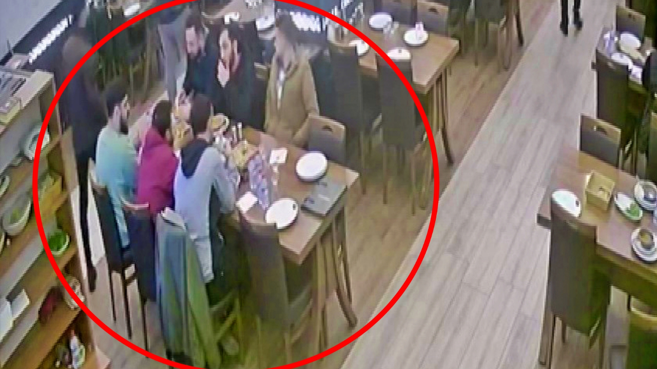 Yemek yiyen polislere çatallı saldırı girişimi!