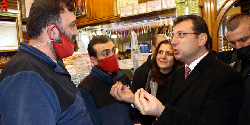 İmamoğlu'ndan esnafa küstah yanıt: Senin beynin tutulmuş
