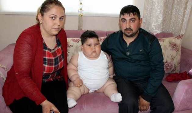 1,5 yaşında 32 kilo! Kilo almaya devam ediyor... / VİDEO