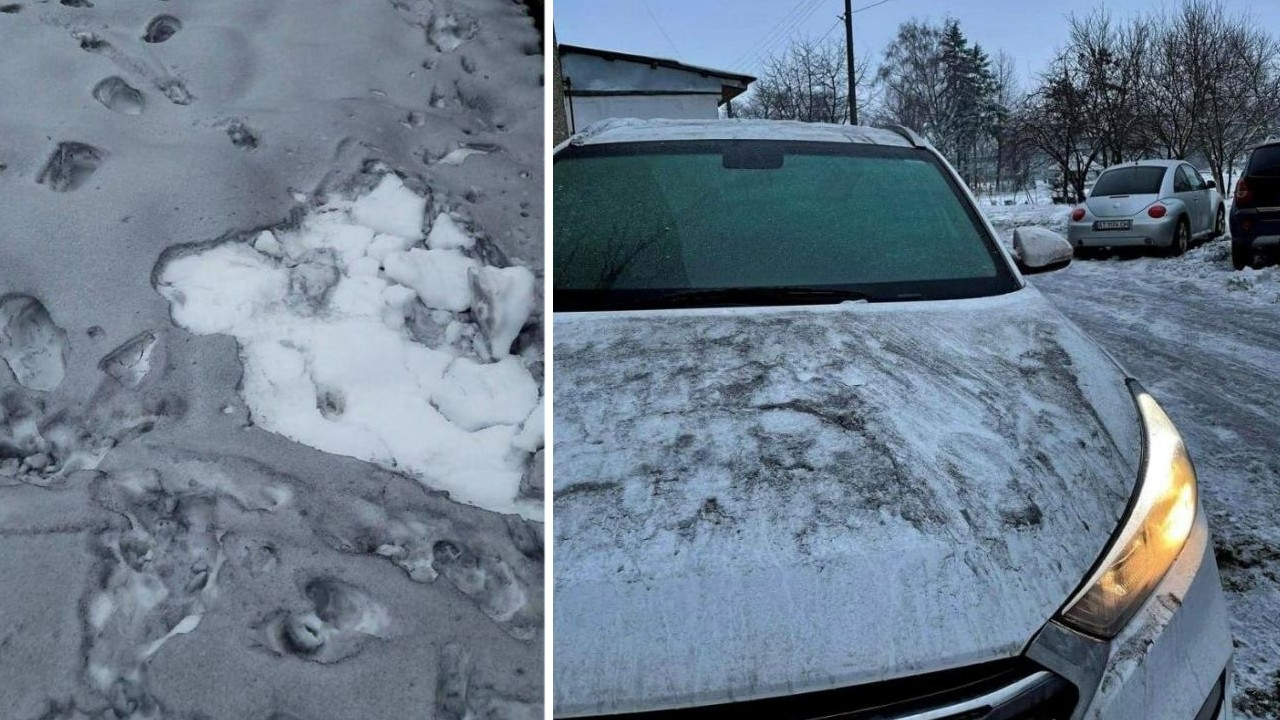 Ukrayna’ya siyah kar yağdı!
