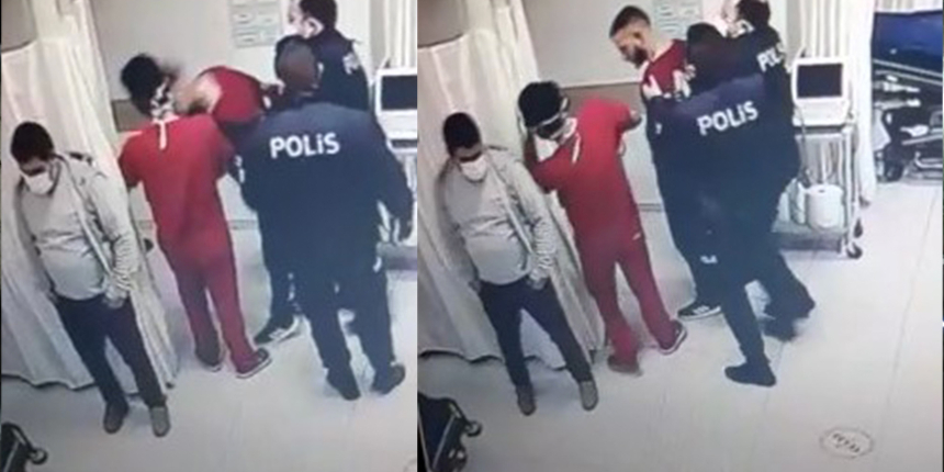 Alkollü yakalanan sürücü hastanede doktora saldırdı: O anlar kamerada