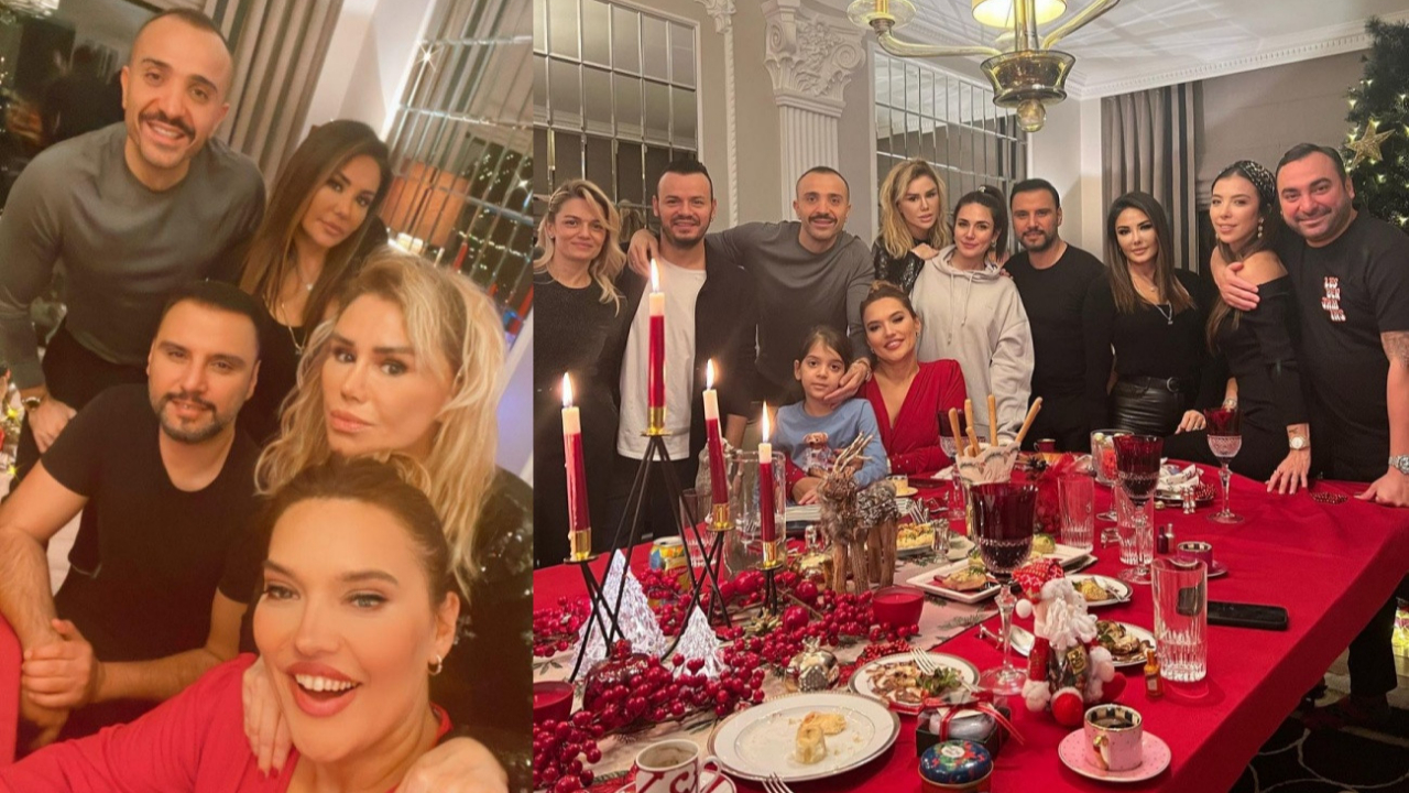 Demet Akalın ve Okan Kurt evinde yılbaşı daveti verdi