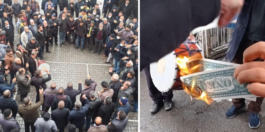 Malatya'da kayısıcı esnafı düşen dövizi davul ve zurnalarla kutladı! Sokaklara çıkıp halay çektiler