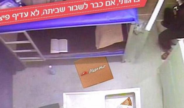 Pizza devinden skandal paylaşım