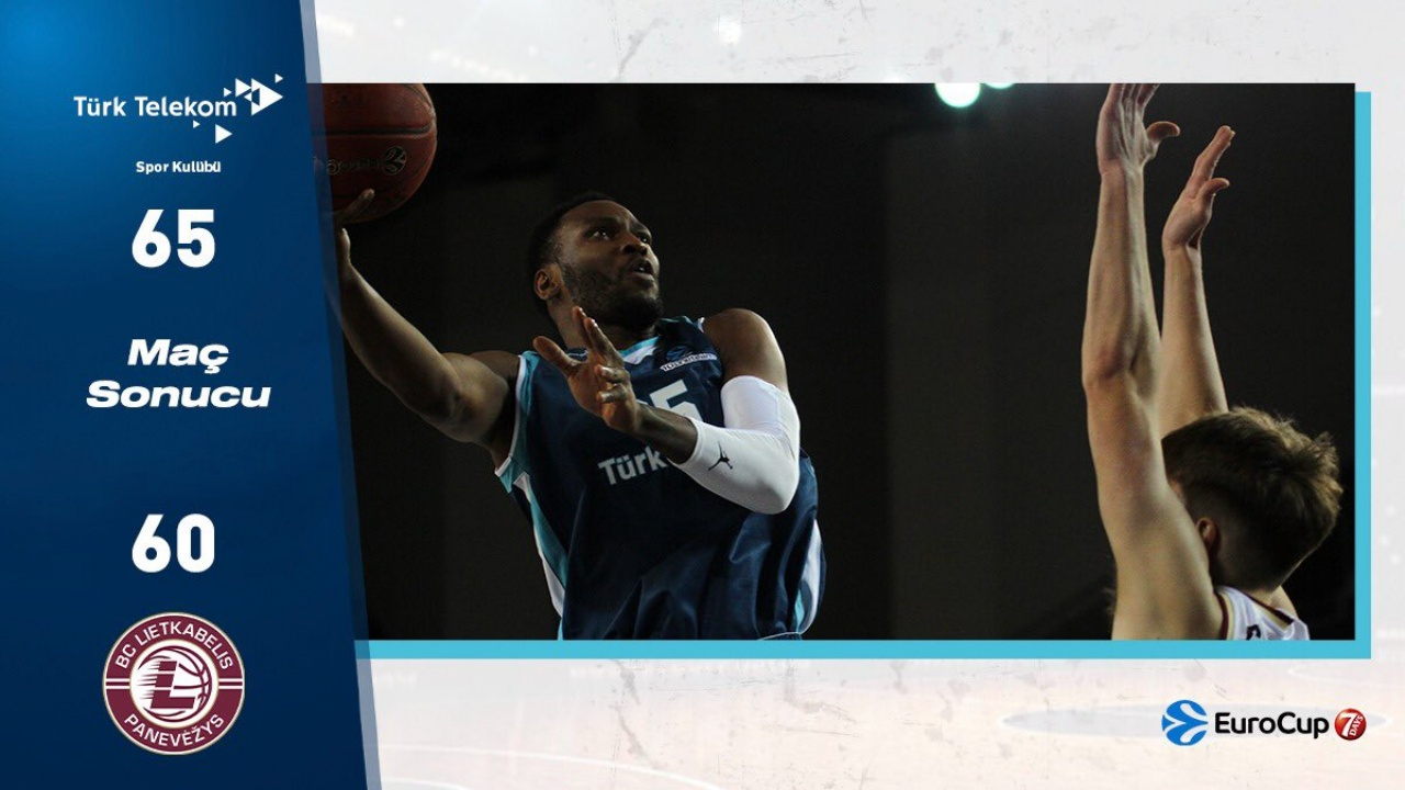 Türk Telekom'dan iç sahada 4'te 4... Başkent ekibi, Lietkabelis'i 65-60 mağlup etti