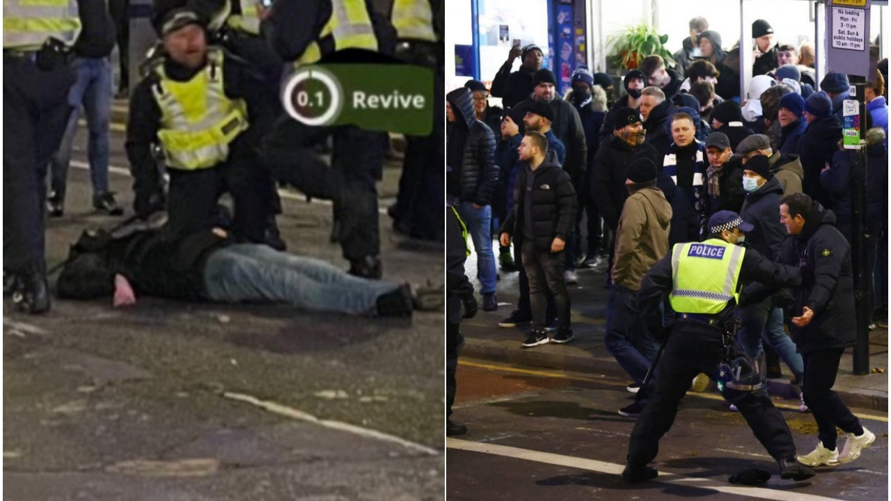 Tottenham-West Ham kavgası... Kuzey Londra'da holiganlar birbirine girdi