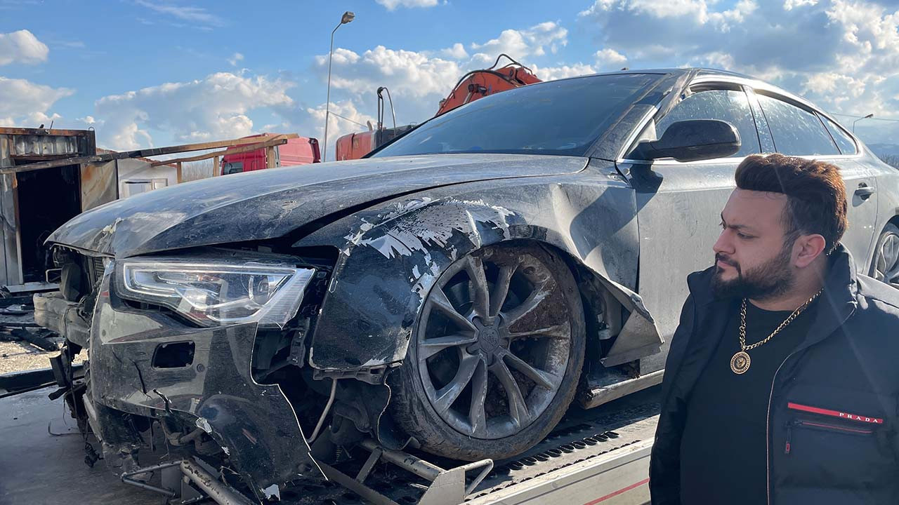 Rap şarkıcısı Sedomen klip çekimine giderken trafik kazası geçirdi
