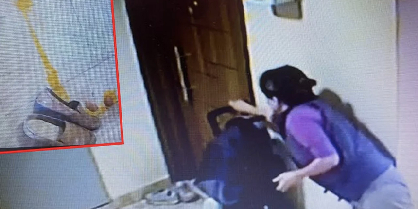 Böyle komşu görülmedi! Kapının önüne çiğ yumurta kırıp bebek arabasına kimyasal madde döktüler