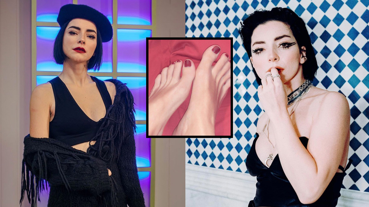 Merve Boluğur'dan ilginç paylaşım! Ayaklarının fotoğrafını yayınladı