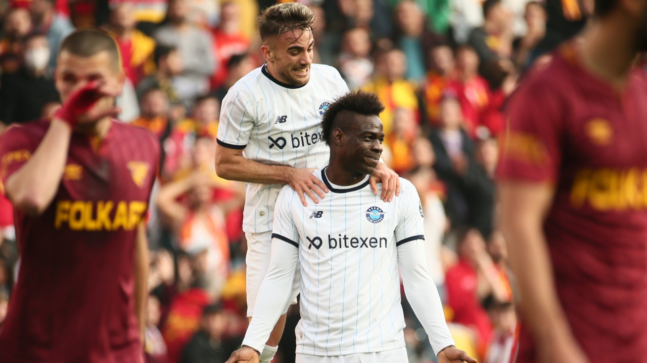 Göztepe ile Adana Demirspor 1-1 berabere kaldı, Mario Balotelli'nin attığı gol olay oldu
