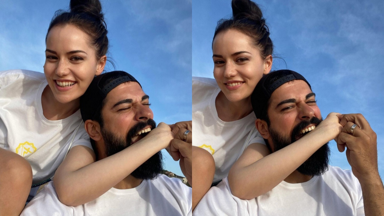 Fahriye Evcen eşi Burak Özçivit'in doğum gününü romantik karelerle kutladı