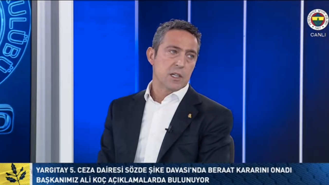 3 Temmuz 2011 davasındaki tarihi karar sonrası Ali Koç'tan önemli açıklamalar