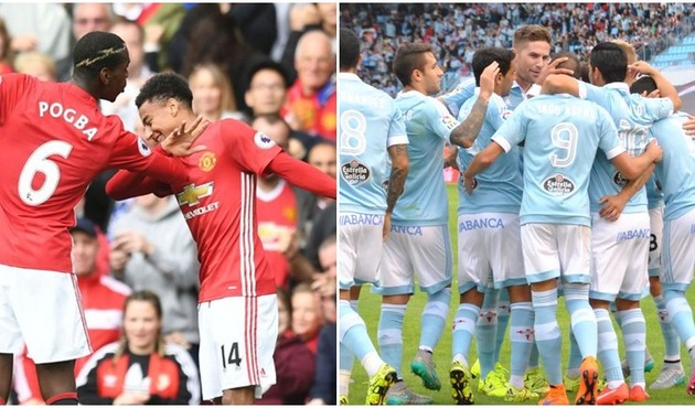 Manchester United - Celta Vigo maç özeti ve golleri...