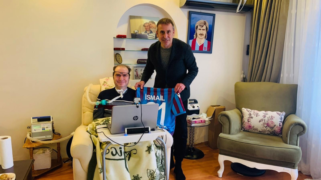 Abdullah Avcı'dan ALS hastası eski Trabzonspor futbolcusu İsmail Gökçek’e ziyaret