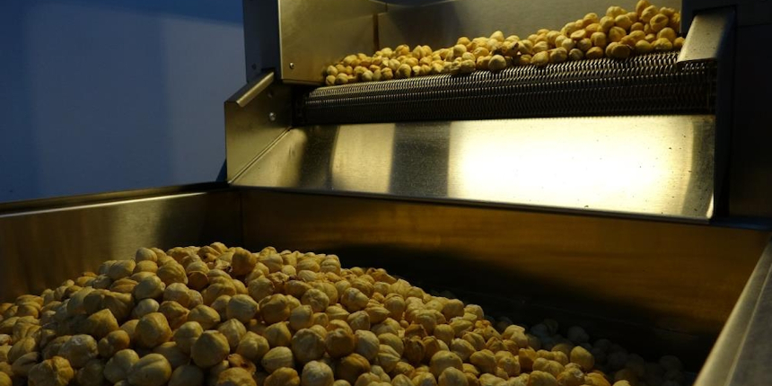 300 bin lira ile kurduğu fındık tesisinde taleplere yetişmekte zorlanıyor