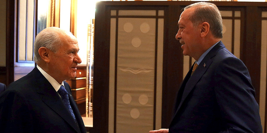 Erdoğan-Bahçeli görüşmesi başladı