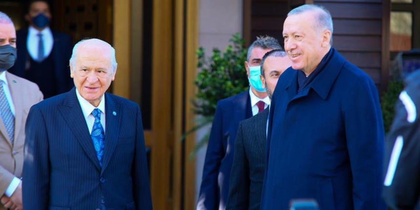 Cumhurbaşkanı Erdoğan ve MHP lideri Bahçeli’nin görüşmesi sona erdi