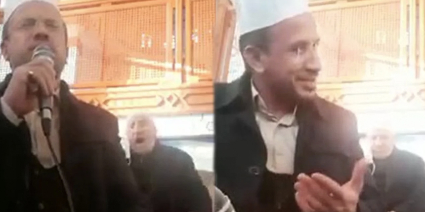 Sosyal medya bu videoyu konuşuyor: Kur'an okuyan imamın aklını aldı