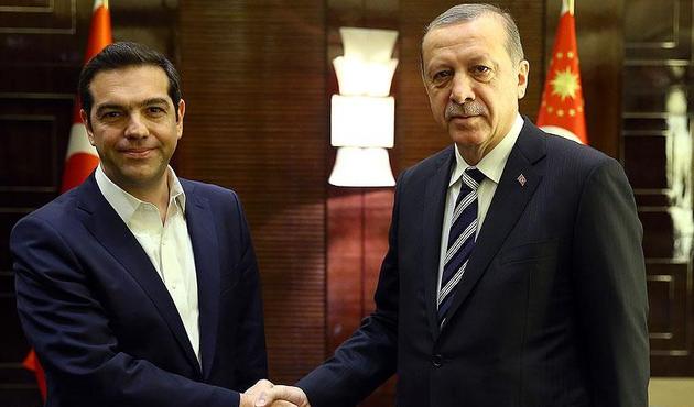 Cumhurbaşkanı Erdoğan, Yunanistan Başbakanı Çipras ile görüştü!