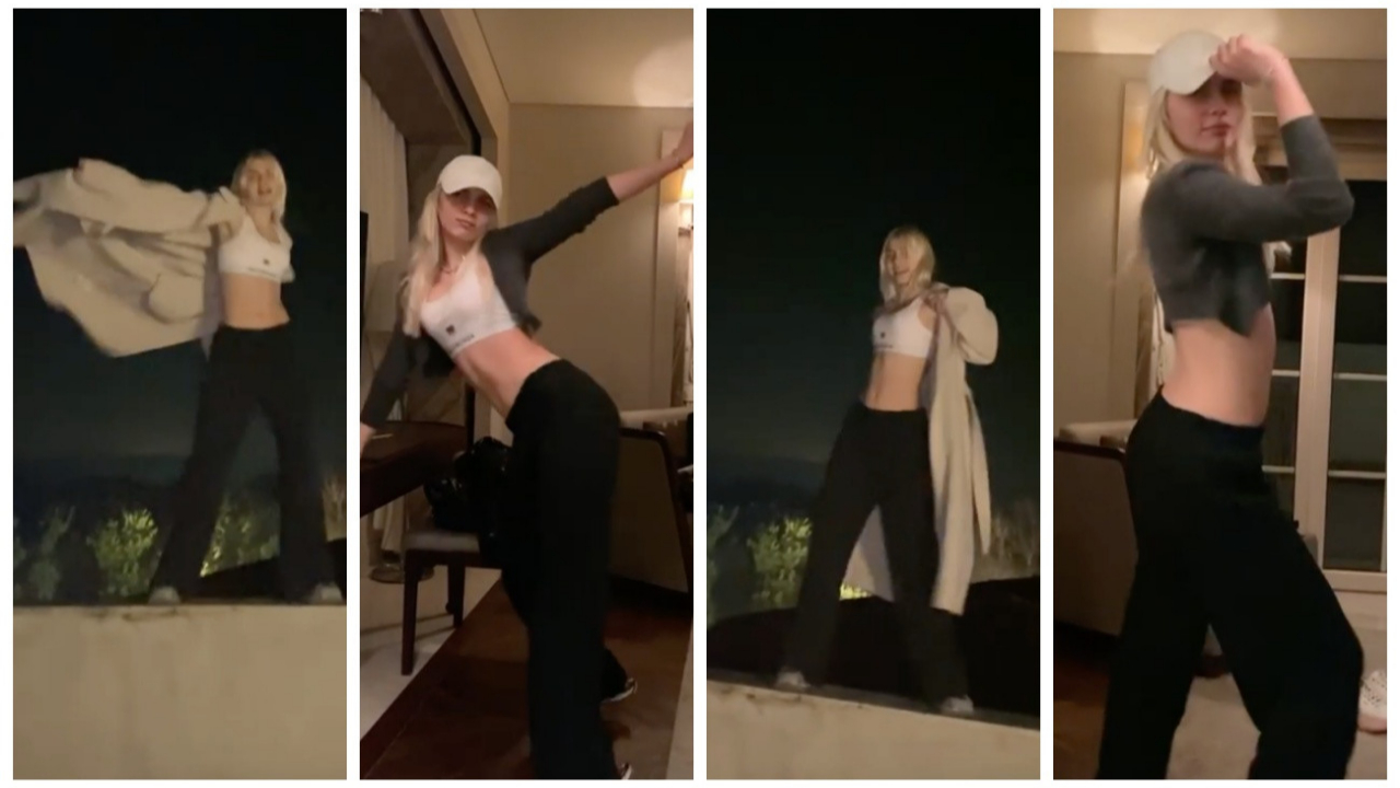 Aleyna Tilki'den çatıda iddialı dans performansı! Böyle twerk yaptı