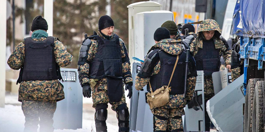 Kırgız vatandaşları Kazakistan'daki protestolara katıldı iddiası!