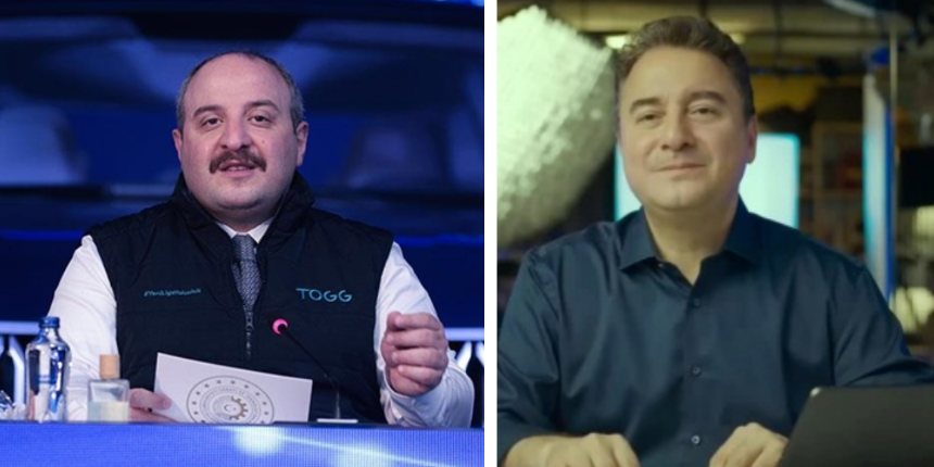 Bakan Varank, TOGG çıkışı yapan Ali Babacan'a eski zamanları hatırlattı