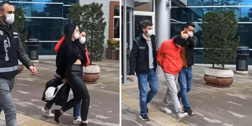 Canlı yayında uyuşturucu madde içen 2 şahıs tutuklandı