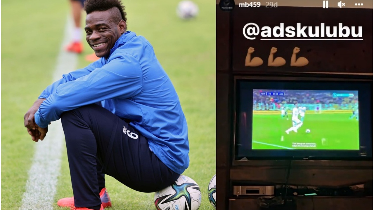 Mario Balotelli, Fenerbahçe-Adana Demirspor maçını kaçak yayından izledi!