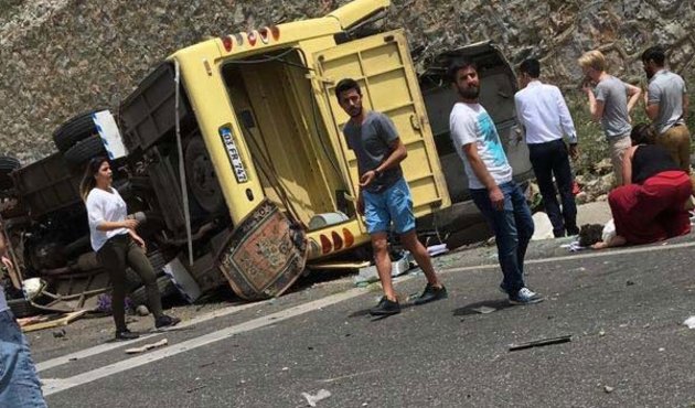 Marmaris'te tur midibüsü devrildi! Çoğunluğu kadın ve çocuk 24 ölü...