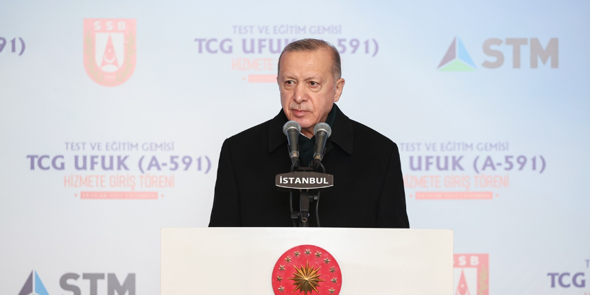 Erdoğan, 'Bir ilke imza atıyoruz' diyerek açıkladı: Üç savaş gemimizi aynı anda inşa ettik