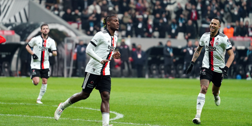 Beşiktaş 3 puanı tek golle aldı... Michy Batshuayi'den Gaziantep FK'ya üçlük!