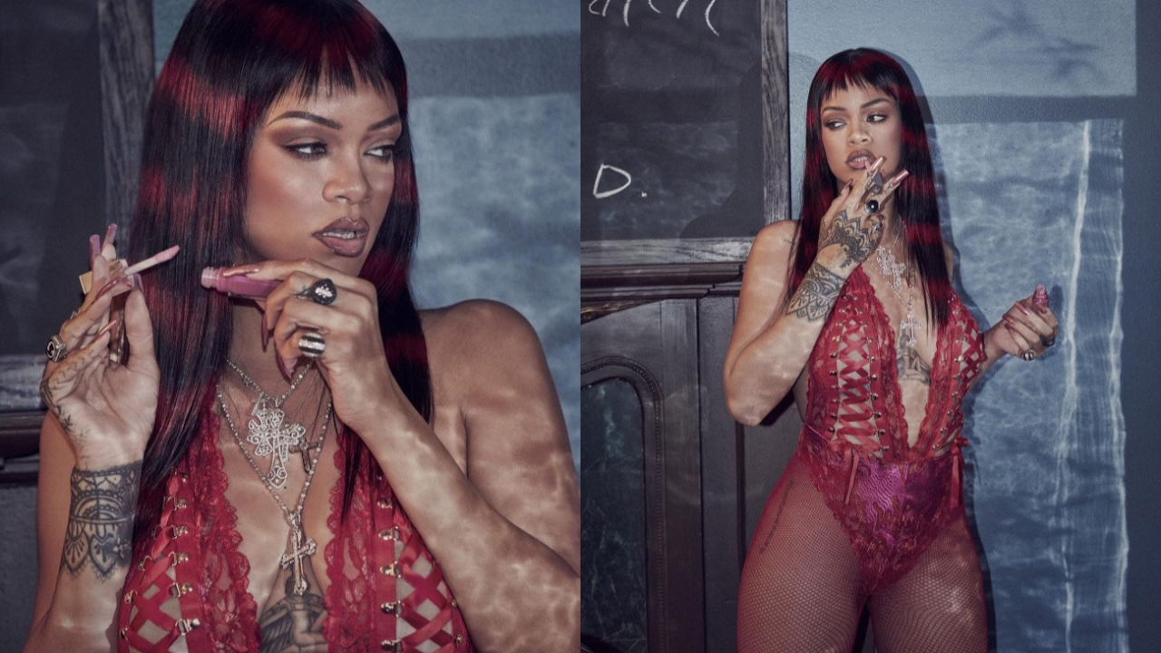 Rihanna '14 Şubat Sevgililer Günü'ne özel iç çamaşırlı pozlarıyla büyüledi