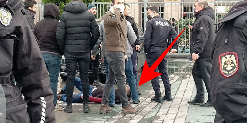 Çağlayan'da hareketli dakikalar: Adliye önünde polise bıçaklı saldırı!