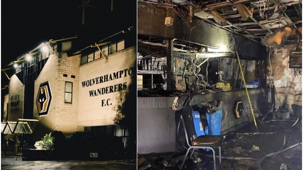Wolverhampton Wanderers'ın stadı Molineux'te çıkan yangın maddi hasara yol açtı