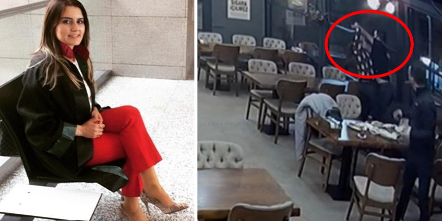Eski nişanlısı tarafından katledilen Avukat Dilara'nın cinayet görüntüleri ortaya çıktı! Yere düşürüp peş peşe...
