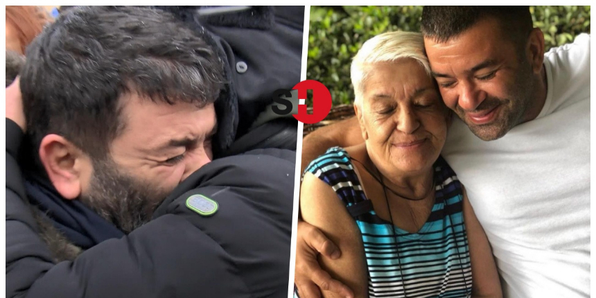 Bülent Şakrak annesi Meral Şakrak'ı son yolculuğuna uğurladı... Ceyda Düvenci acı gününde eşini bir an bile yalnız bırakmadı