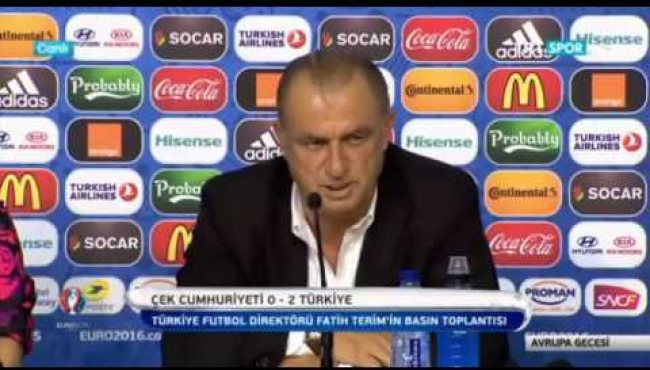Fatih Terim'den İngilizce şov ''Biz bitti demeden bitmez!"