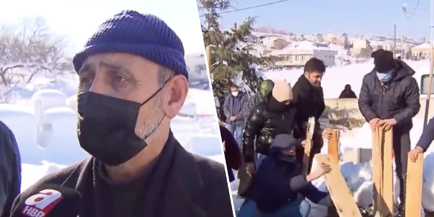 Kar yolları kapatınca cenaze 3 gün bekletildi! Yakınları İBB'ye tepki gösterdi...