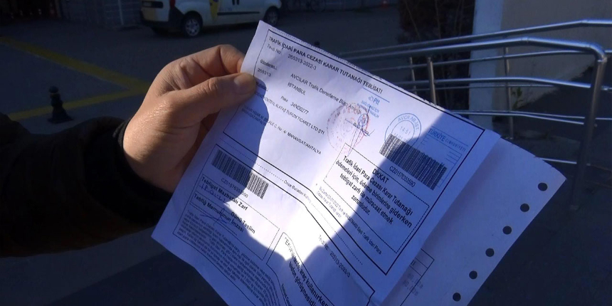 Görünce şaşkına döndü: Otomobiliyle hiç gitmediği İstanbul’dan trafik cezası geldi