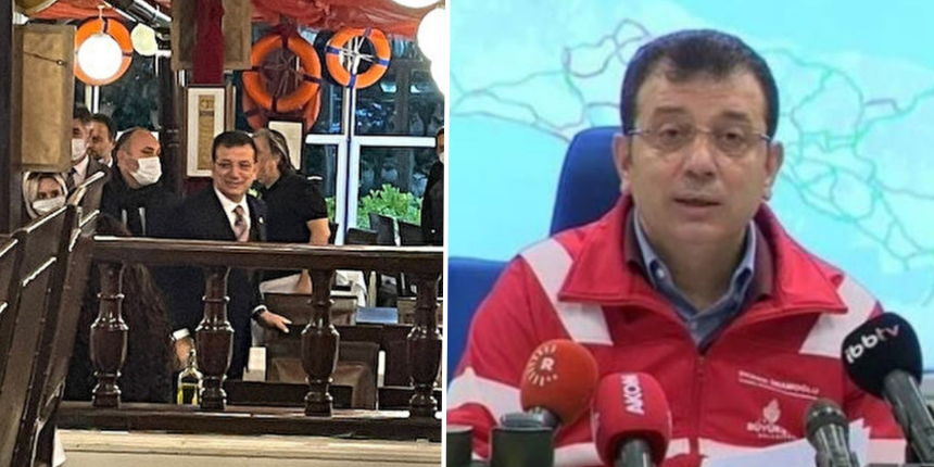 Kar kaosu yaşanırken balıkçıda olan İmamoğlu, MOBESE görüntüleri için savcılığa, Emniyet'e ve Valilik'e başvurdu!