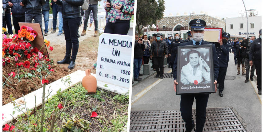 Fatma Girik gözyaşları içinde Bodrum'da toprağa verildi