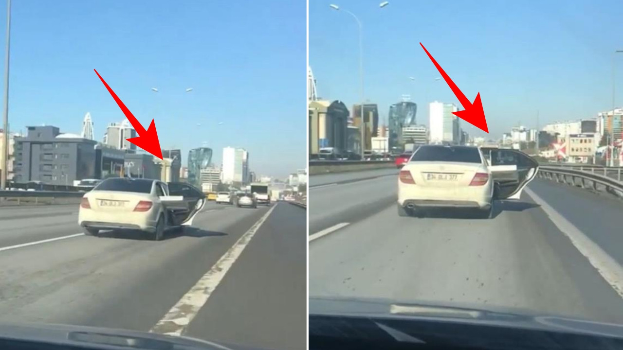 Maltepe'de 'pes' dedirten olay! Yol boyunca kapısı açık gitti!