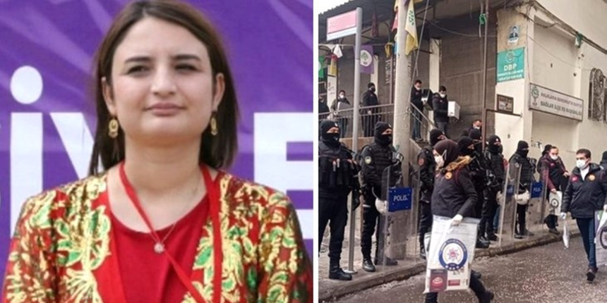 Teröristlere saygı duruşunda bulunmuştu!  DBP İl Başkanı Seval Gülmez tutuklandı