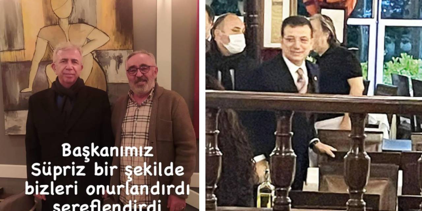 Ankara karla mücadele ederken Mansur Yavaş da et lokantasındaymış