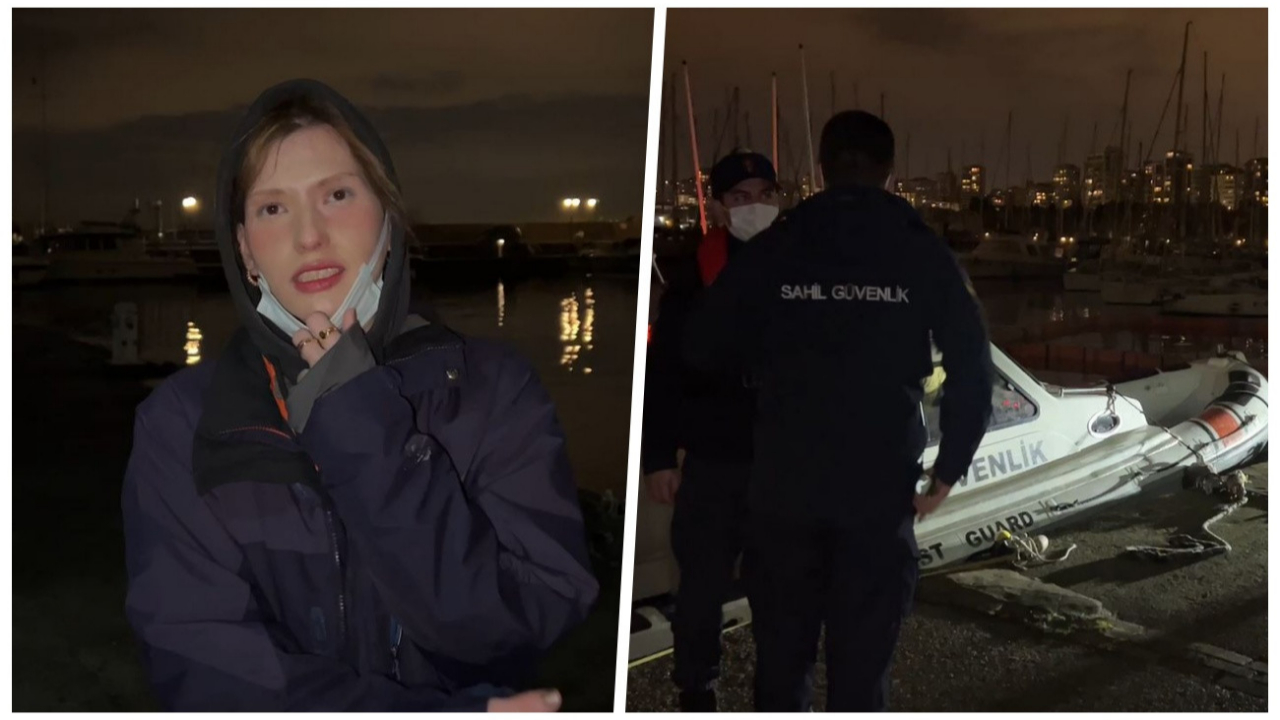 Ünlü model Ece Su Uçkan'ın içinde bulunduğu taksi Kadıköy’de denize uçtu