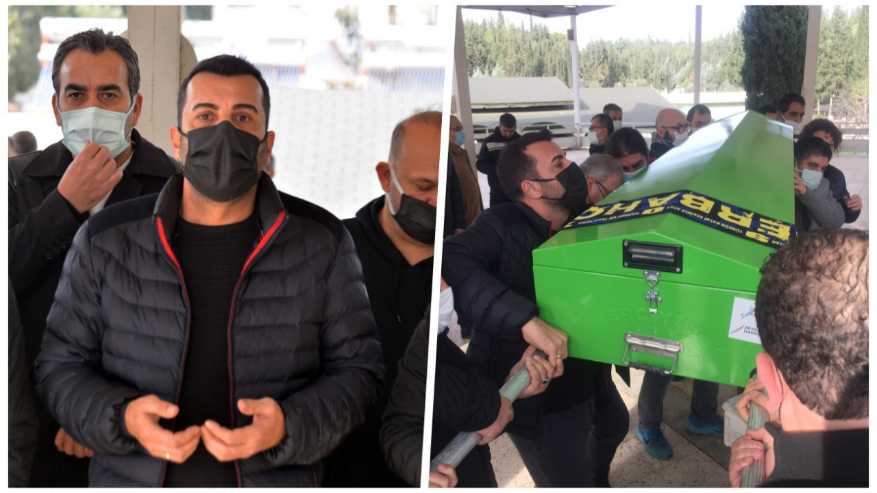 Oyuncu Emre Kareyel hayatını kaybeden babası Öcal Karayel’i son yolculuğuna uğurladı