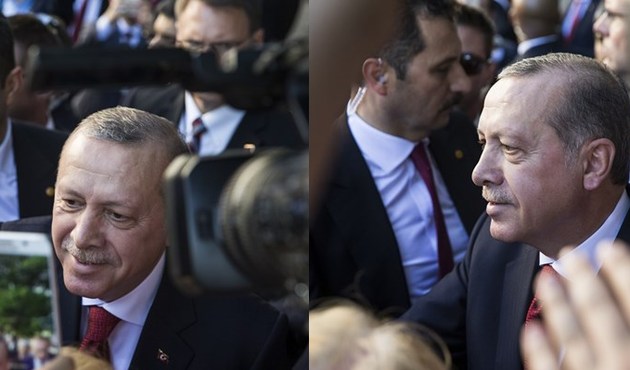 Erdoğan, ABD'li kanaat önderlerini kabul etti...