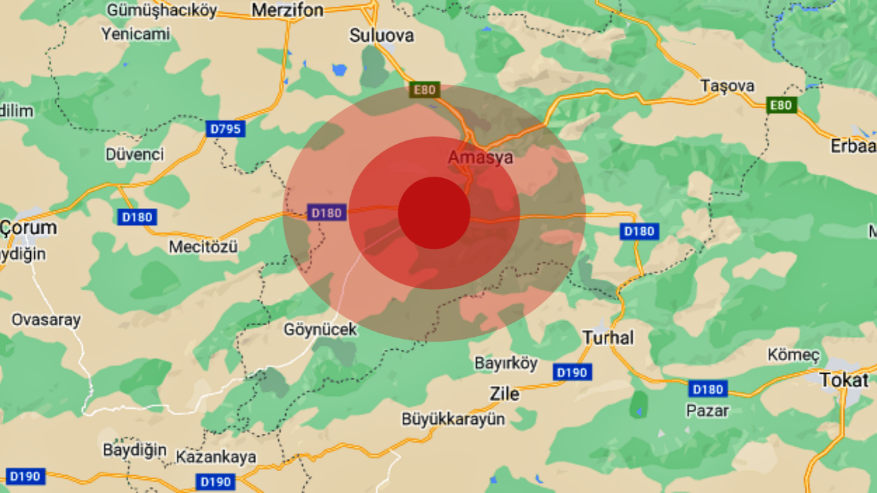 Amasya 3.2'lik deprem ile sallandı!