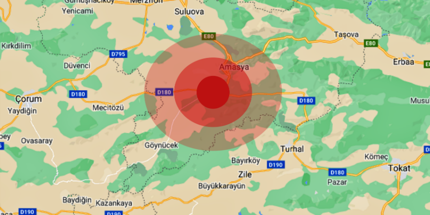 Amasya 3.2'lik deprem ile sallandı!