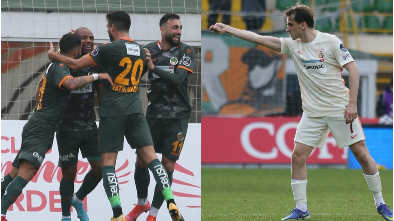 Galatasaray, Alanyaspor deplasmanında 1 puanı Kerem Aktürkoğlu'yla kurtardı...